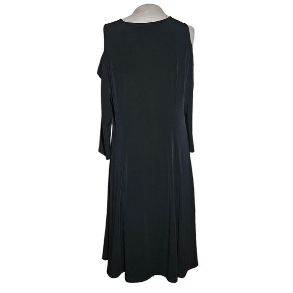 Black Open Shoulder Dress Size Medium - Picture 2 of 6